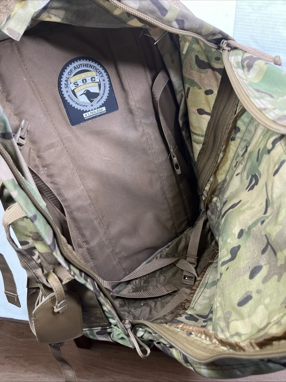 S.O.C Bugout Tactical Backpack #5016 3 Day Assault Multicam OCP